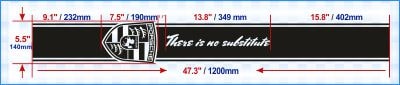 Porsche Hood Stickers Decals